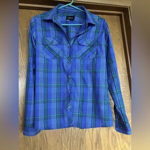 Marmot plaid shirt, M